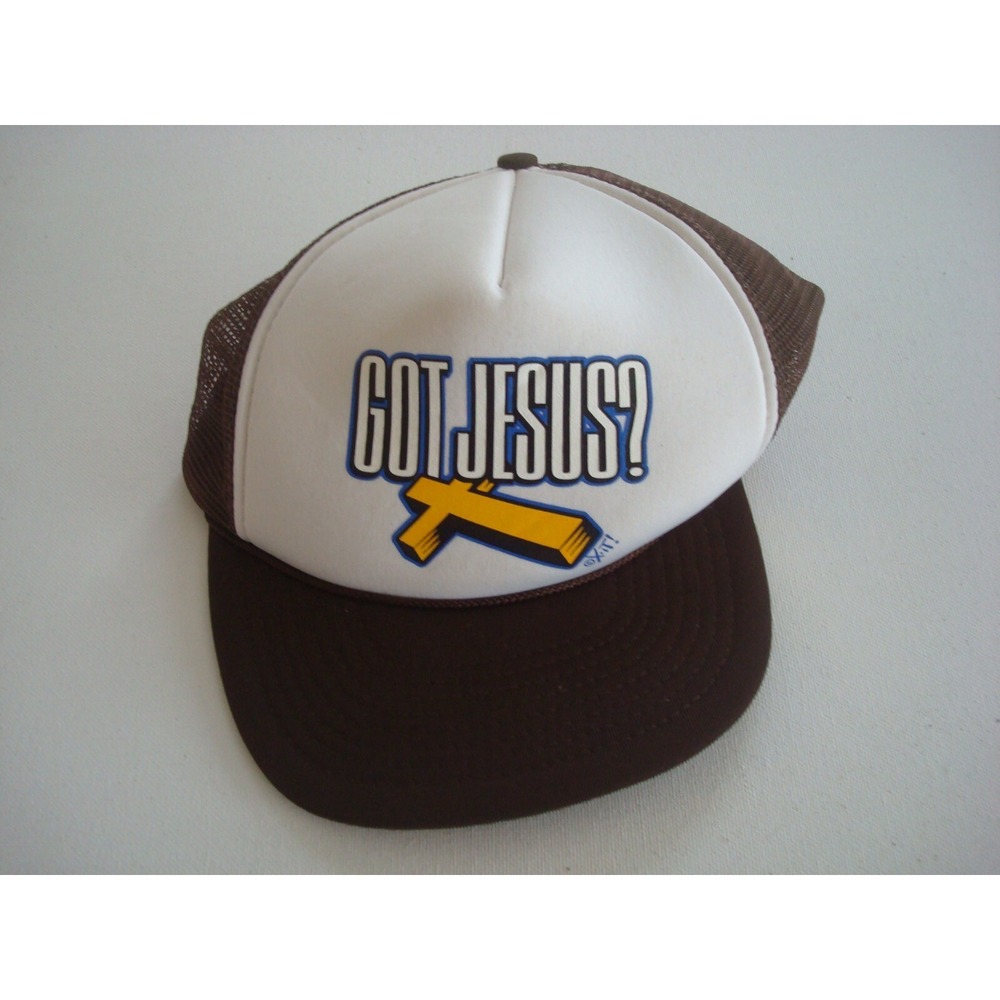 JESUS FUNNY COMIC NOVELTY SNAPBACK GOLF BEACH DEADSTOCK HAT CAP VINTAGE x1